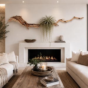 Extra Large 70" Sandblasted Baobab tree branch, Natural driftwood  Sculpture, Driftwood Wall Art, Drift wood Décor, formed all by nature