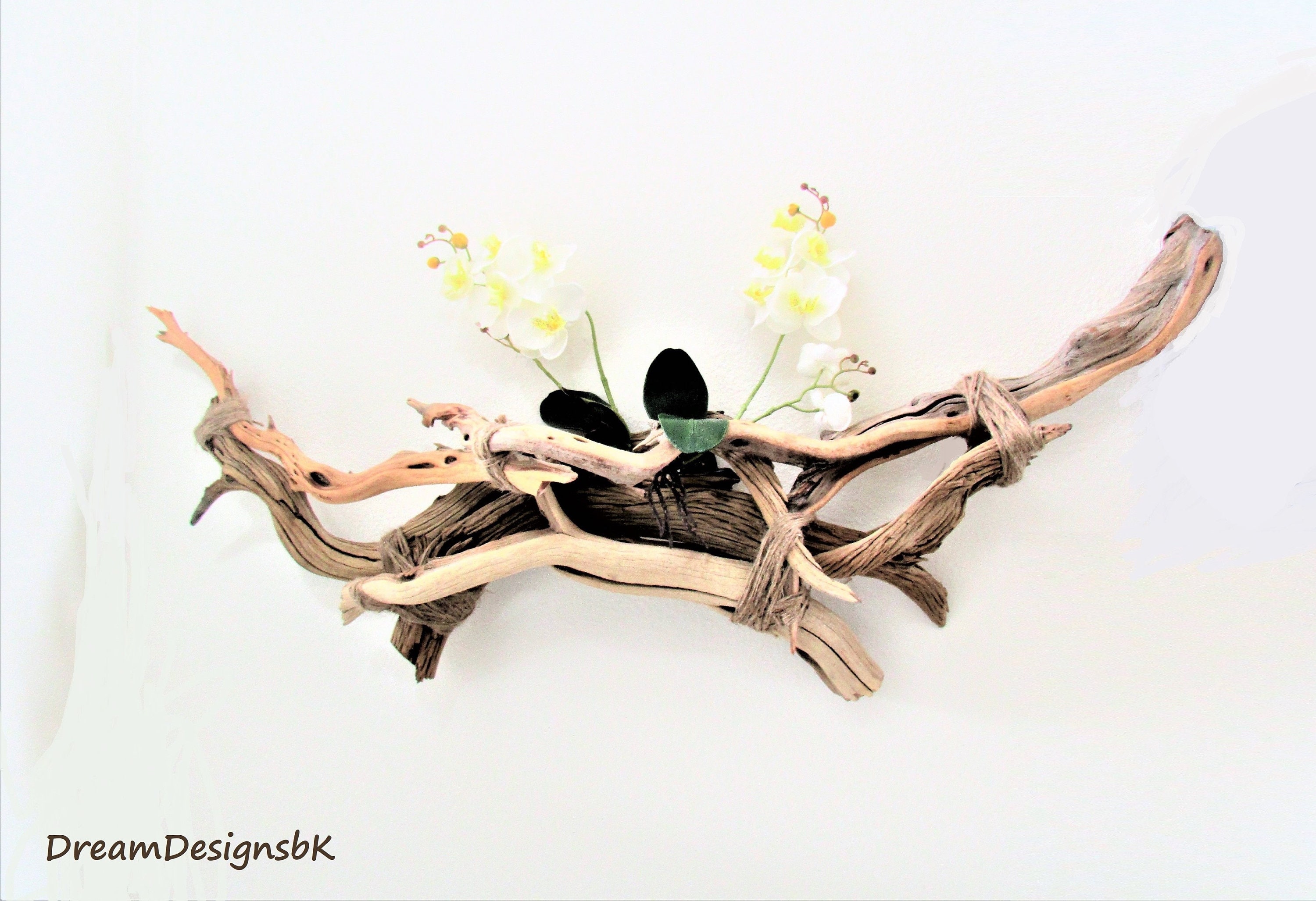 Large 44 driftwood wall art Driftwood wall sculpture Etsy