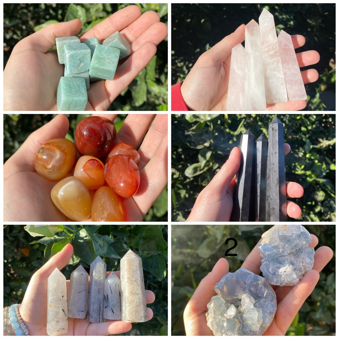 bag of sand with crystals