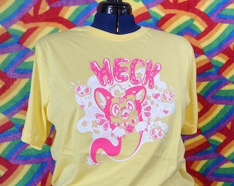 HECK Long Furby T-Shirts [ Small Run Hand Printed Clothing ]