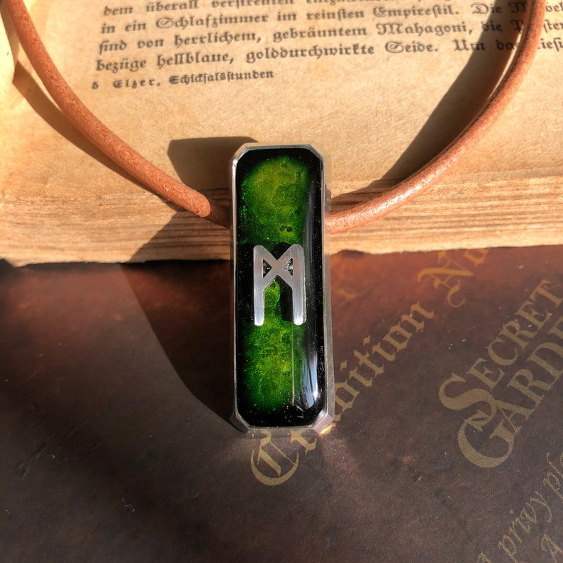 Rune Mannaz Self-confidence in professional and personal qualities Mannaz Rune Pendant Human