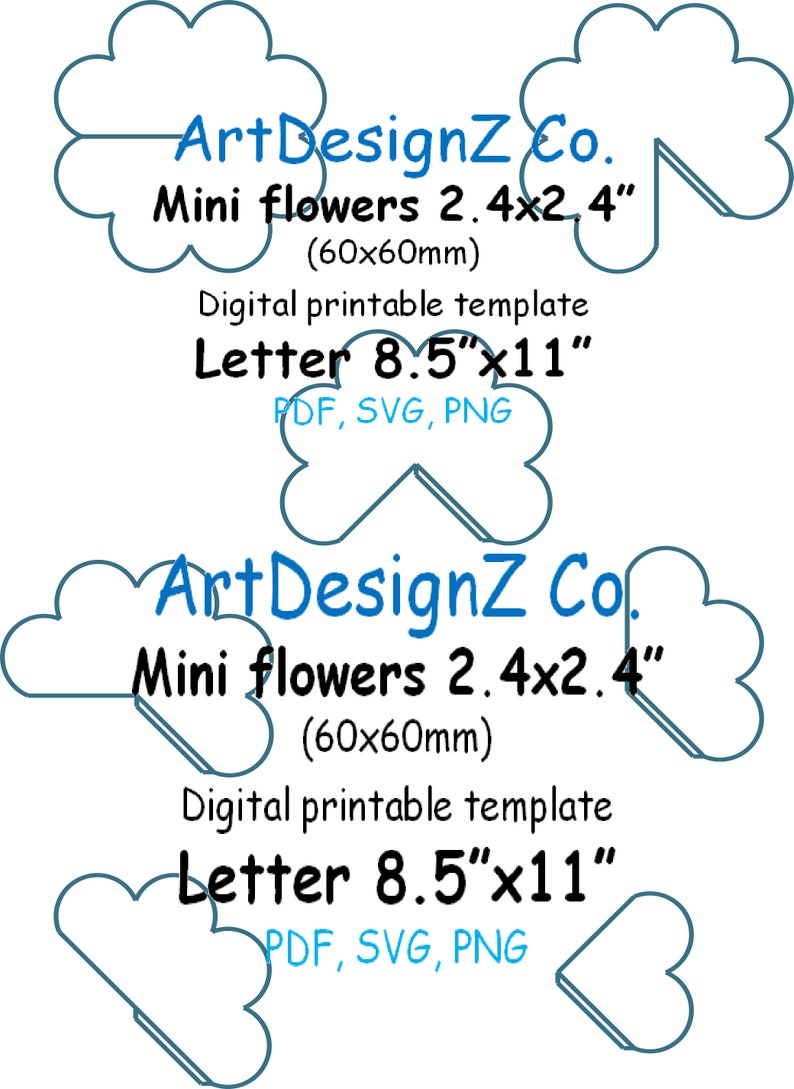 Download Svg Templett Cricut Mini Flower Bouquet Silhouette Invitation Forever Petal File Designs Petals Oh Baby Shower Printable Flower Clip Art Art Collectibles