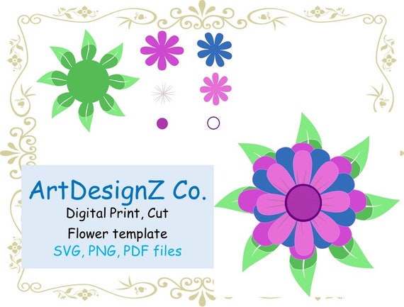 3D Paper Flower Template from i.etsystatic.com