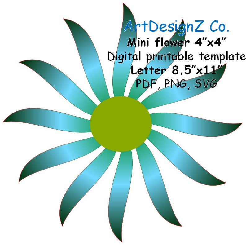 Download 3D SVG Spitze Blumen Vorlage Papierblume ewig Pdf Png | Etsy