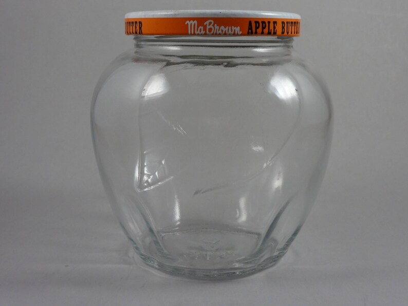 Vintage collectible Ma Brown Pure Apple Butter jar with Etsy