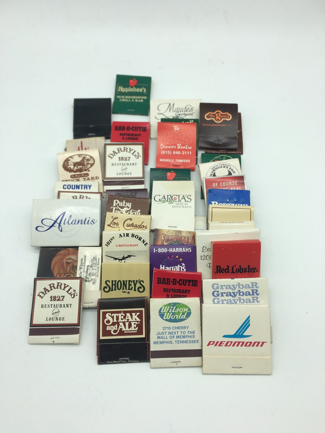 Vintage match book lot of 22 unused and gently used matches Etsy