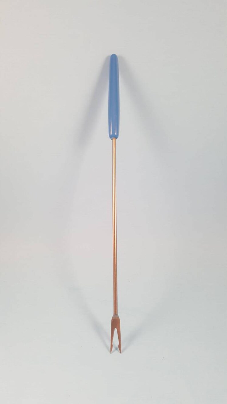 Vintage Fondue Forks made in Japan...Stainless Steel with plastic handles....set of 6
