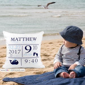 Baby Boy Pillow Etsy