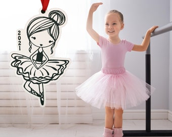 Ballerina Ornament-Dance Christmas Ornament-Young Ballet Gift-Little Ballerina-Dance Ornament-Ballet