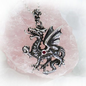 Sterling Silver Celtic Dragon Pendant