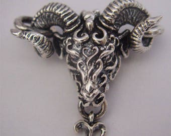 Aries "March 21 - April 19" Silver Pendant