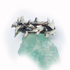 Crown of Thorns Silver Ring V1