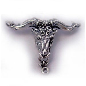 Taurus &quot;April 20 - May 20&quot; Silver Pendant