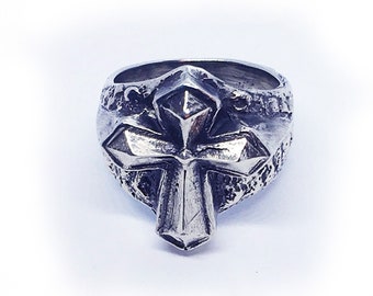 Cross Sterling Silver Ring