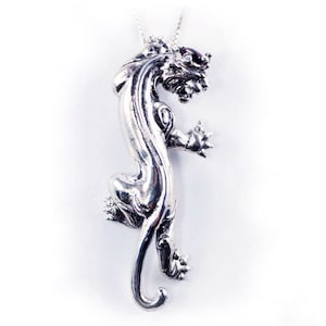 King of Jaguar Sterling Silver Pendant