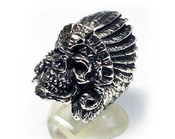 Apache Warrior Sterling Silver Ring