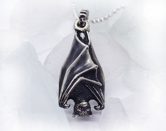 Bat Sterling Silver Pendant