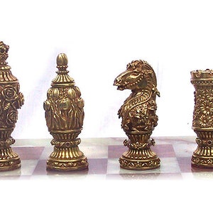 Tigrani  &#39;&#39;Flowers&#39;&#39; Sterling Silver Chess Set