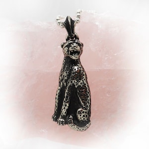 Cheetah Sterling Silver Pendant