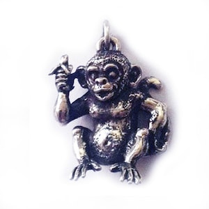 Affe Affe Silber Anhänger