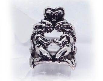 Gemini Sterling Silver Ring