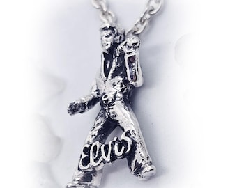 Elvis Presley ''King of Rock and Roll'' Silver Pendant V2
