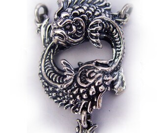 Pisces "February 19 - March 20" Silver Pendant