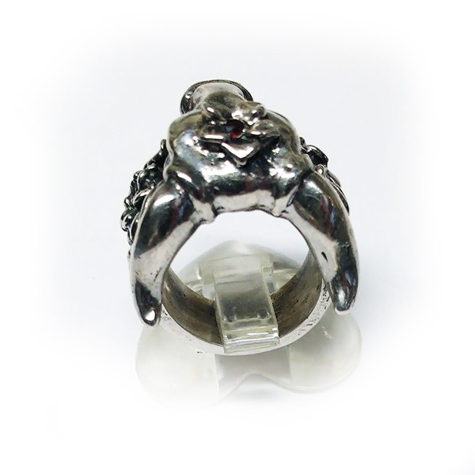 Ox Sterling Silver Ring With Rubies - Etsy