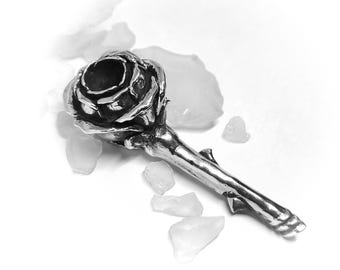 Rosenkopf aus Sterlingsilber