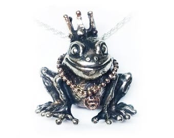 The Frog Prince Sterling Silver Pendant