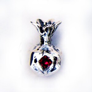 Pomegranate Sterling Silver Pendant V2