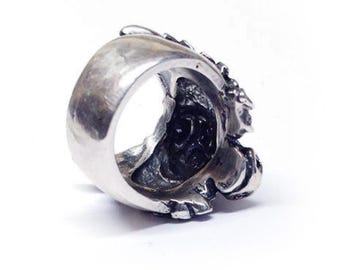 Ox Sterling Silver Ring With Rubies - Etsy