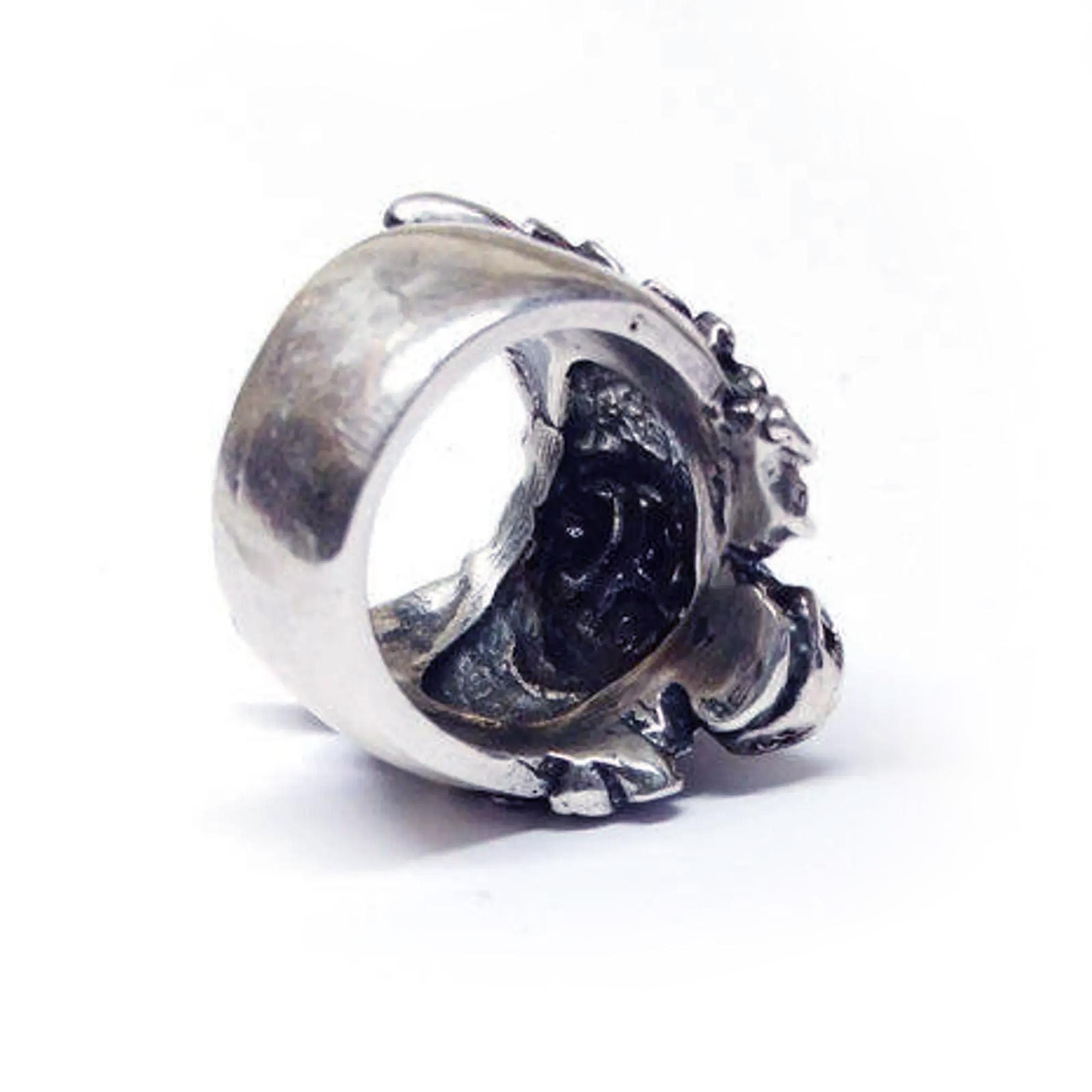 Ox Sterling Silver Ring With Rubies - Etsy