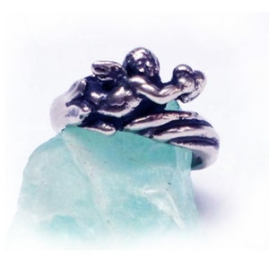 Angel Small Silver Ring