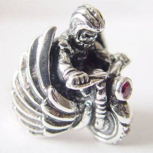 Biker Skull Silver Ring