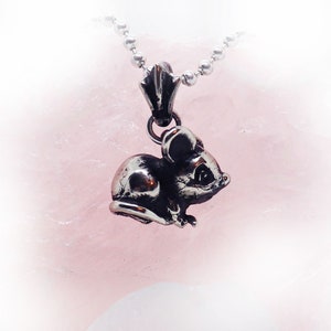 Mouse Sterling Silver Pendant