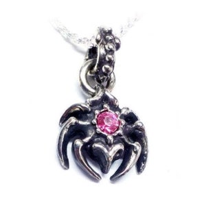 Spider Charm Silver Pendant