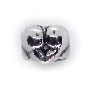Ass Heart Sterling Silver Ring