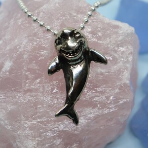 Happy Shark Sterling Silver Pendant