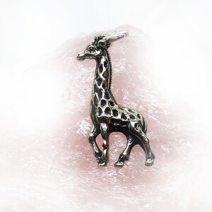 Giraffe Sterling Silver Pendant