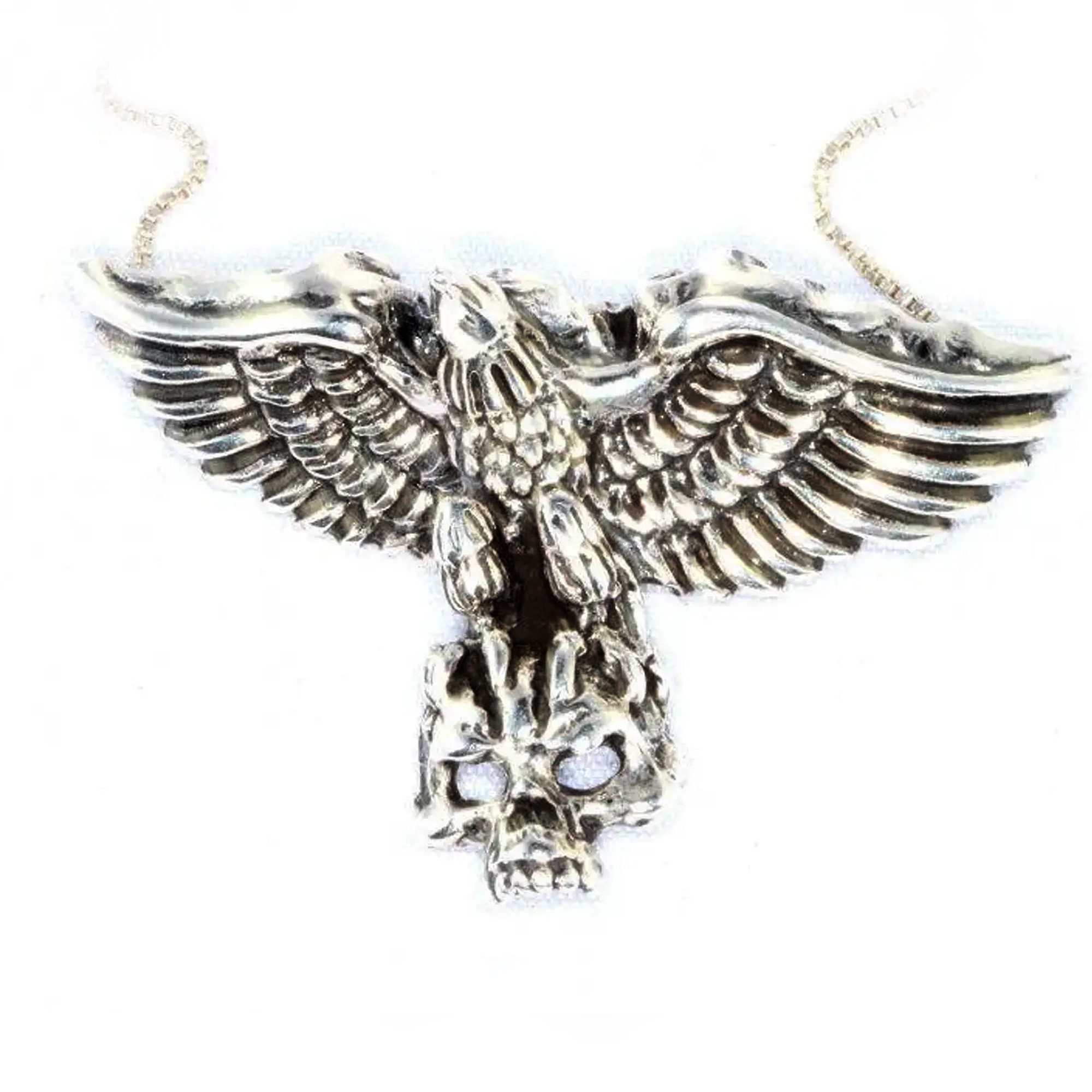 Collana Con Aquila Tedesca Per Uomo - Simbolo Di Forza E Coraggio In Acciaio Inossidabile