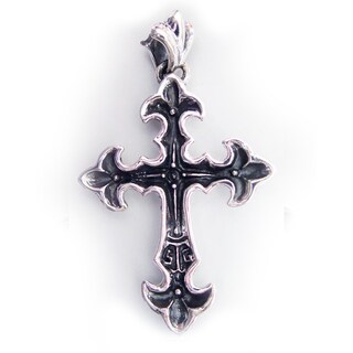 Collana Crocifisso In Argento Sterling 925 - Ciondolo Croce Gotica Cristiana - Regalo Uomo E Donna