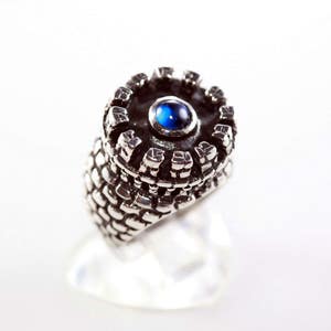 Sterling Silver Castle Ring