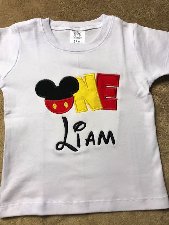 mickey first birthday shirt