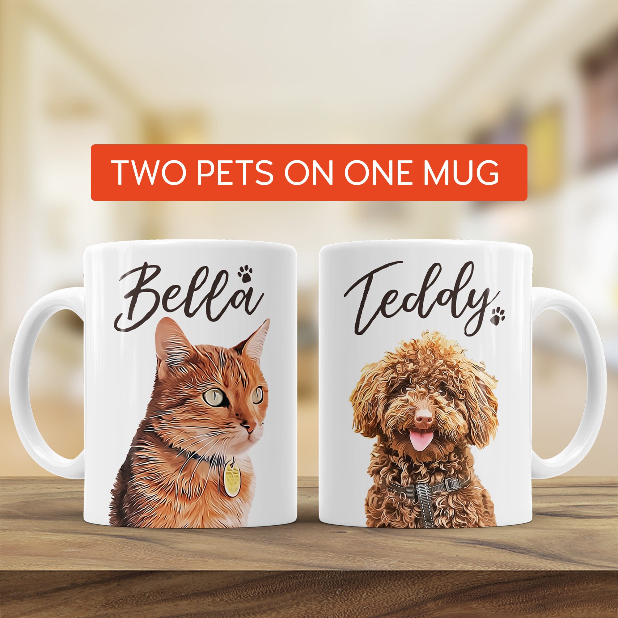 Customised Pet Coffee Mug Dog gift Mug Pet Lover Photo Mug Etsy