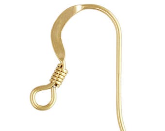 18k gold or stainless steel earring hooks ADD ON ITEM