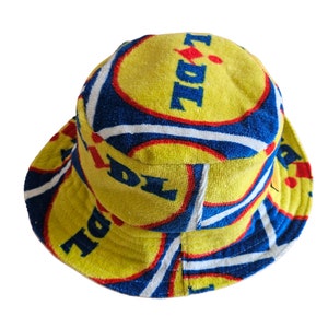 Bucket Hat Upcycling Lidl towel Lidl Fashion Fisherman's Hat Festival Fashion Teenager and Adult afbeelding 2