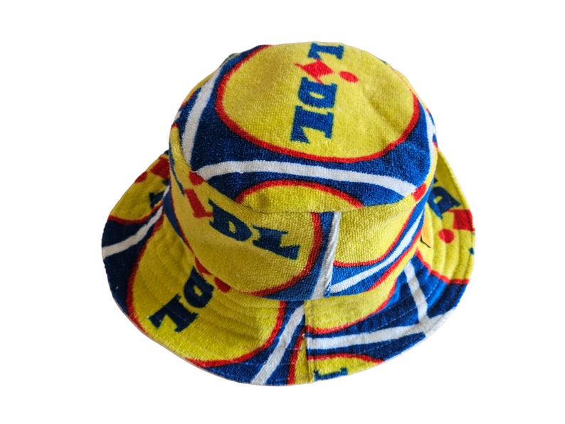 Bucket Hat Upcycling Lidl towel Lidl Fashion Fisherman's Hat Festival Fashion Teenager and Adult afbeelding 2