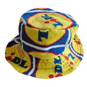 Chapeau Bucket Serviette Lidl Upcycling Mode Lidl Chapeau de Pêcheur Mode Festival Adolescent et Adulte image 1