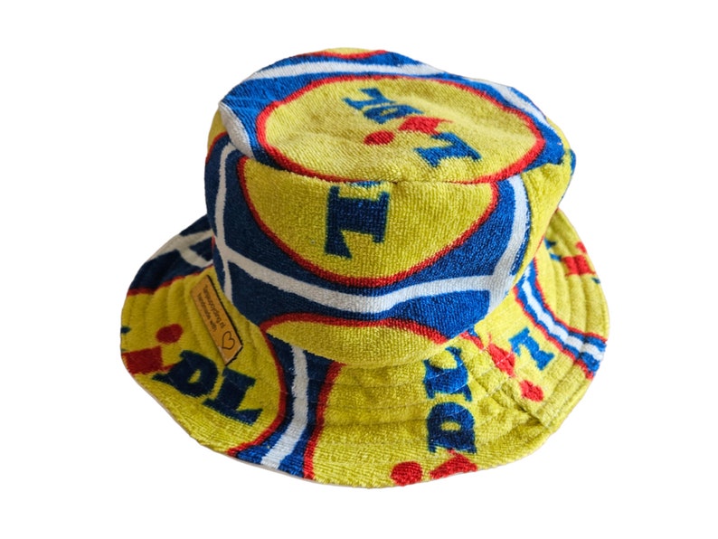 Chapeau Bucket Serviette Lidl Upcycling Mode Lidl Chapeau de Pêcheur Mode Festival Adolescent et Adulte image 1